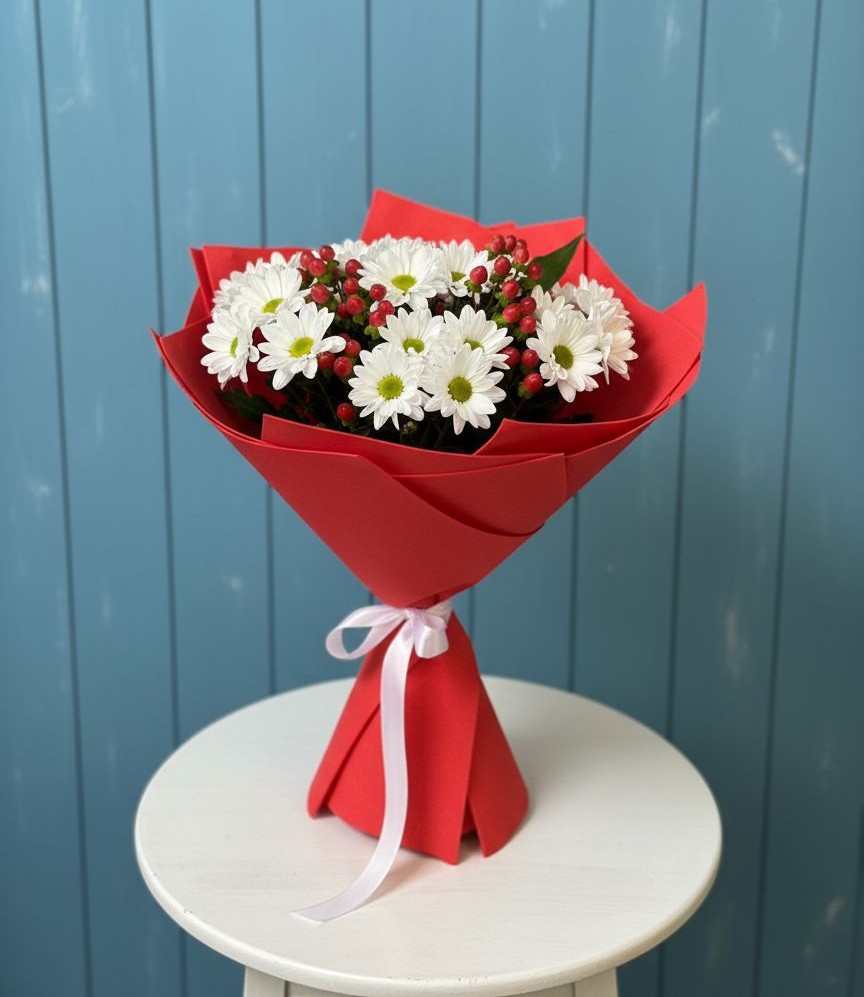 Букет цветов из: Хризантемы в Каменоломни