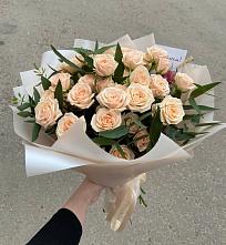 Букет Кремовые розы Латте в Каменоломни