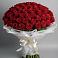 Букет 101 Красная роза Блэк Мэджик в Каменоломни