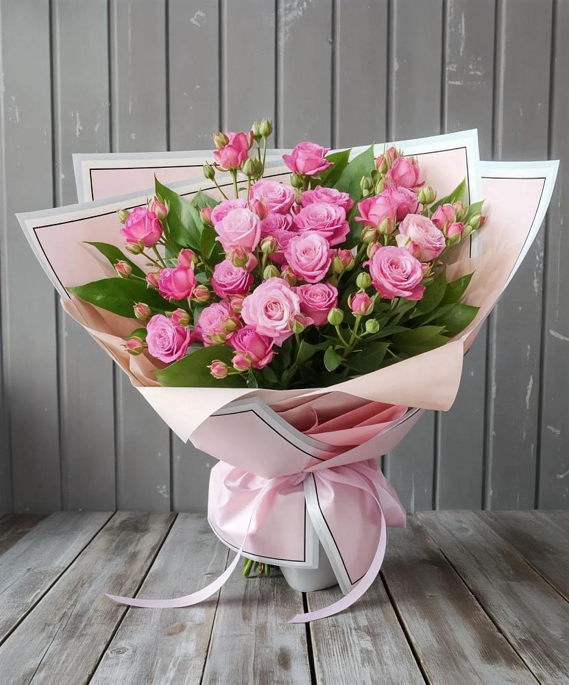 Букет Розовый кустик в Каменоломни