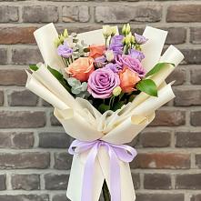 Букет цветов из:  Лизиантусы и Розы #REPLACE_PRED# Каменоломни