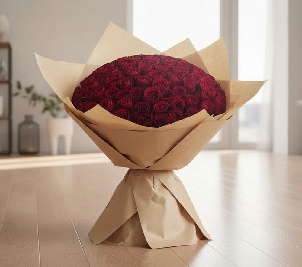 Букет 101 Красная роза в Каменоломни
