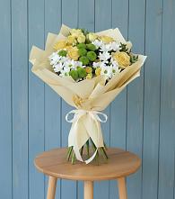 Букет цветов из:  Хризантемы и Розы #REPLACE_PRED# Каменоломни