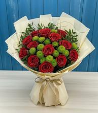 Букет цветов из:  Розы и Хризантемы в Каменоломни