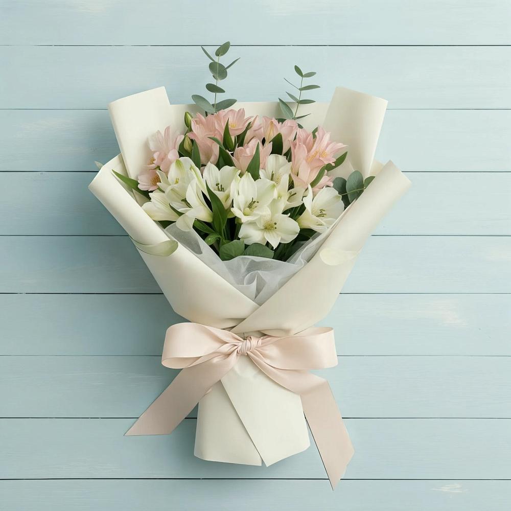 Букет цветов из: Альстромерии в Каменоломни