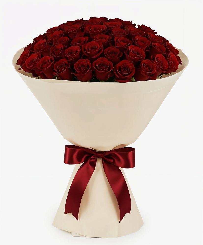 Букет 101 Бордовая роза Блэк Бакарра в Каменоломни