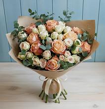 Букет цветов из:  Альстромерии и Розы #REPLACE_PRED# Каменоломни