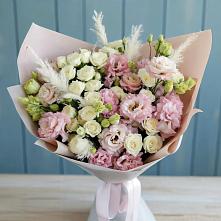 Букет цветов из:  Альстромерии и Розы в Каменоломни